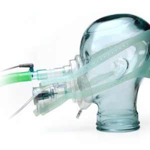 CPAP breathing systems for use with flow drivers with built-in safety valve