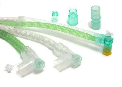 Breathing systems for use with ventilators – 22mm machine connections
